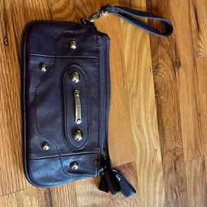 Wristlet dark purple